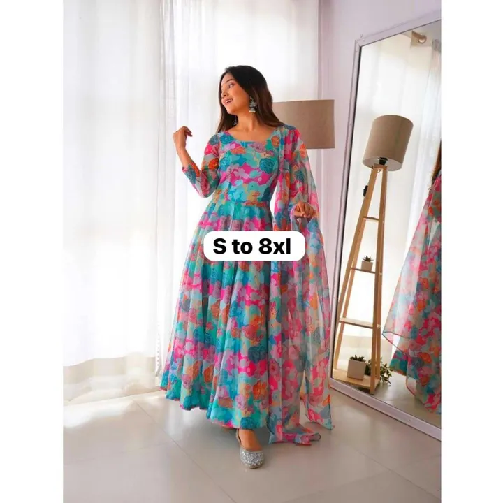 *Ohh 😮 wow S to 8xl😳*

*X-lady launching New 💃🏻 Maltipal Colorfull 🙆🏼‍♀️flower 😘😘Maxy gown w uploaded by Villa outfit on 9/9/2023
