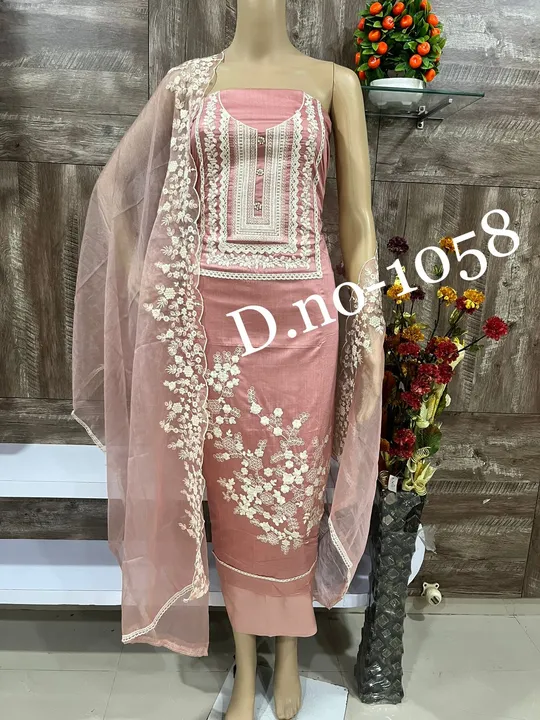 DM for price and deatails. It's a organza suit  uploaded by Heena fashion house on 9/9/2023