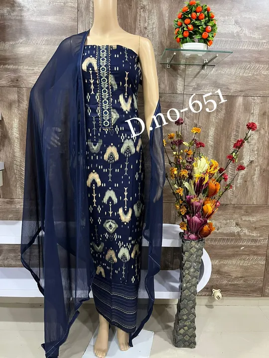Chiffon dupatta with saboori print  uploaded by Heena fashion house on 9/9/2023