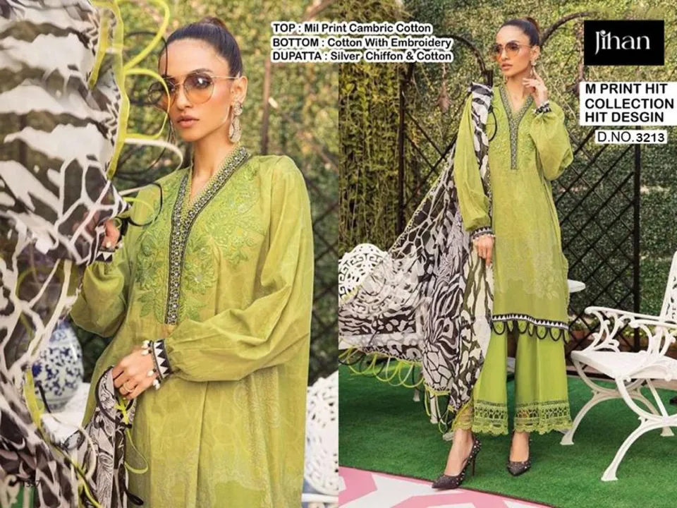 Patch work suit both dupatta cotton and chiffon  uploaded by business on 9/9/2023