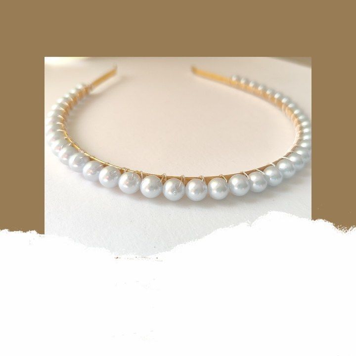 Beaded pearl hairband uploaded by business on 3/20/2021