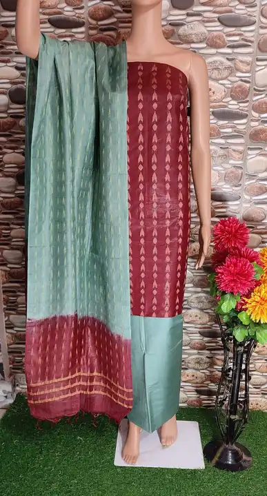 Woven design silk suit uploaded by business on 9/9/2023