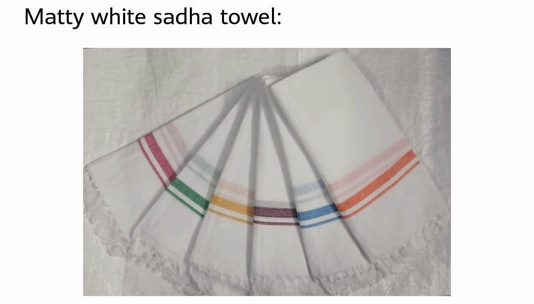 Matty White Sadha Towel (30"X60) uploaded by Sarveshwaran Jawuli Maaligai on 9/9/2023