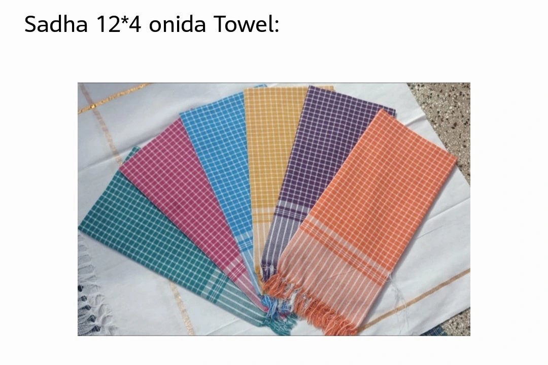 Sadha 12*4 Onida Towel(30"X60") uploaded by Sarveshwaran Jawuli Maaligai on 9/9/2023