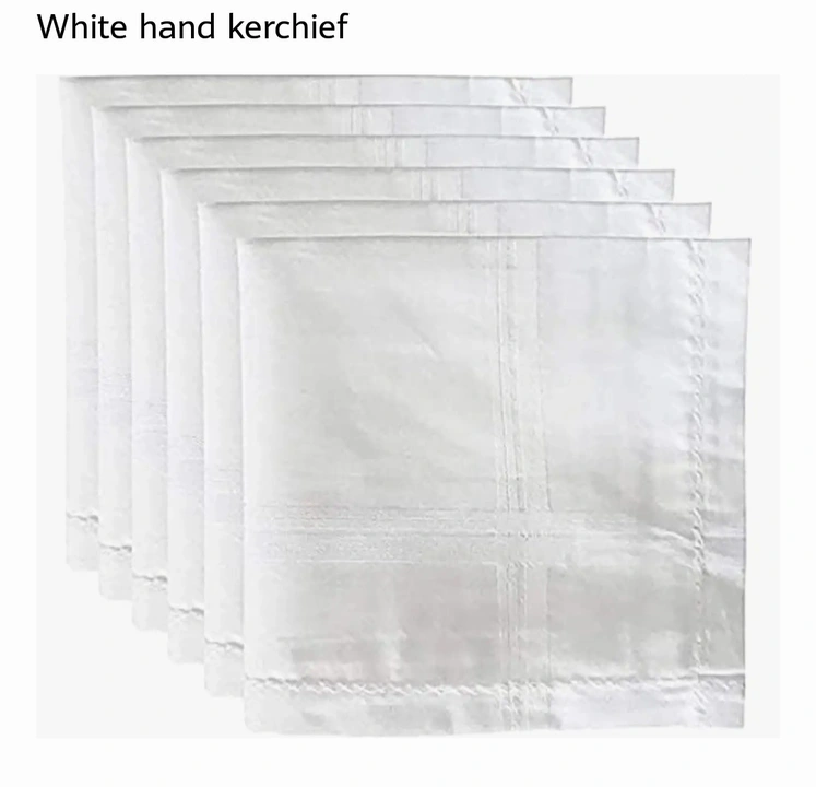 White Hand Kerchief (18X18) uploaded by Sarveshwaran Jawuli Maaligai on 9/9/2023