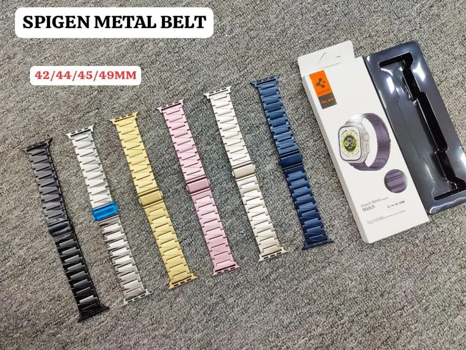 Smart watch strap spigen metal belt uploaded by business on 9/9/2023