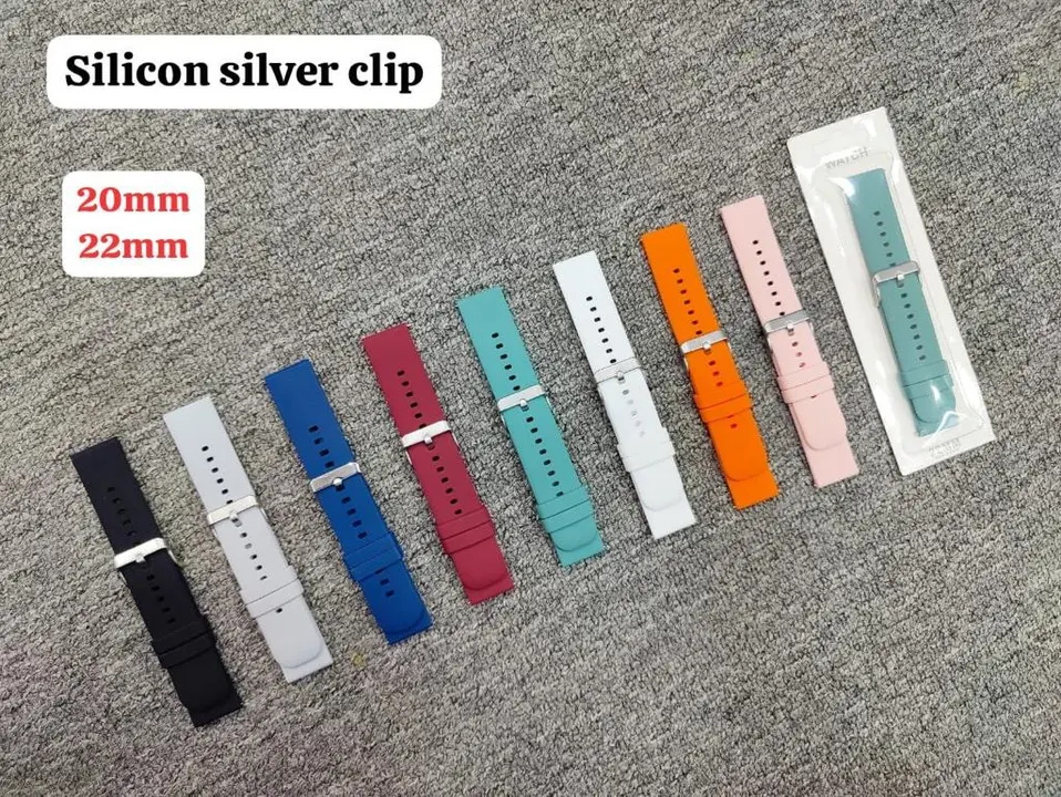 Smart watch strap silicon silver clip uploaded by Jagidar Enterprise on 9/9/2023