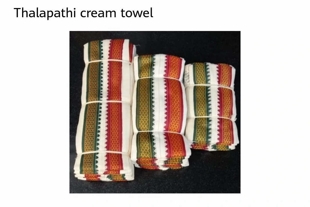 Thalapathi Cream Towel 2Mulam uploaded by business on 9/9/2023
