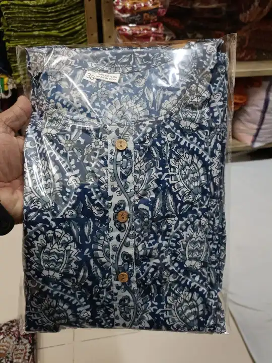 Cotton printed Jaipuri hand block printed tops uploaded by Rama exports on 9/9/2023