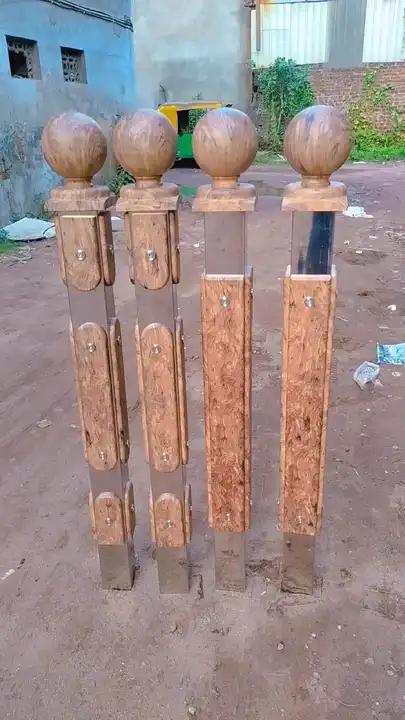 Wood type stainless Steel pillar  uploaded by Rajeshwar Tube Industries on 9/9/2023