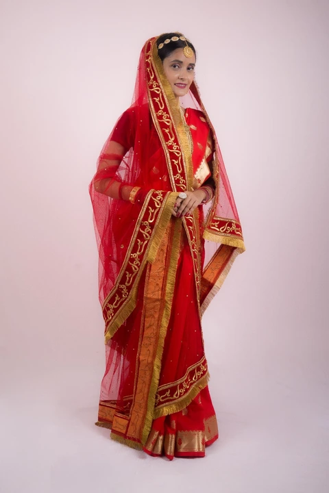 Kubul Hai Heavy Wedding Bridal Red Dupatta For Party, Marriage and Festive uploaded by business on 9/9/2023
