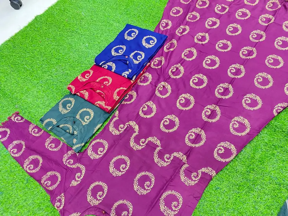 *NEW LUNCHING KURTI  STC 341*

*KC:- 127*

🎊 *Top Fabric : 14kg REYON WITH FOIL PRINT*

*:- 14kg RE uploaded by Roza Fabrics on 9/10/2023