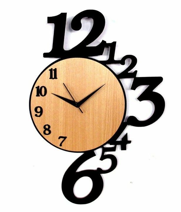 Wooden wall clock uploaded by GV Arts & Crafts on 3/20/2021