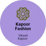 Business logo of Kapoor Fashion House