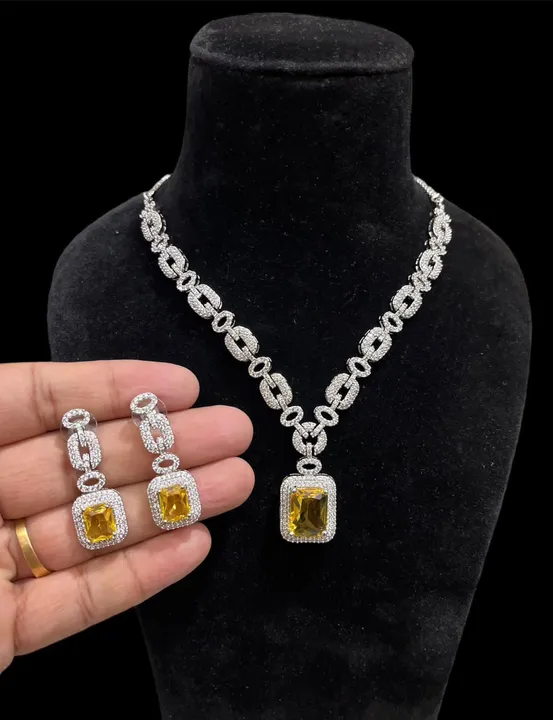 Necklace and earrings  uploaded by VARDHAK COLLECTION  on 9/10/2023