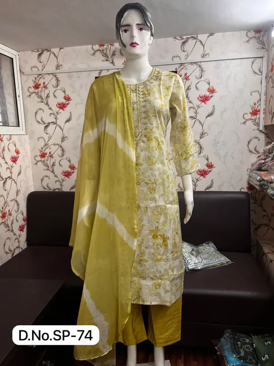 Three piece kurti sets  uploaded by Shubhprada Fashion Hub LLP on 9/10/2023