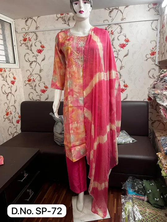 Three piece kurti sets  uploaded by business on 9/10/2023