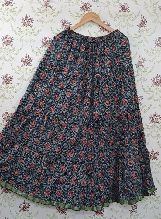 Cotton printed big flair skirts  uploaded by business on 9/10/2023