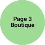 Business logo of page 3 boutique
