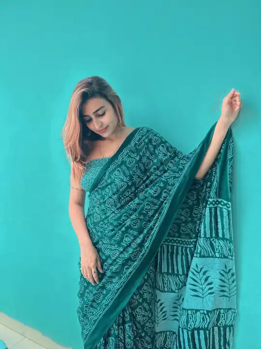 Pure cotton saree  uploaded by SAURYA LIFE STYLE on 9/10/2023