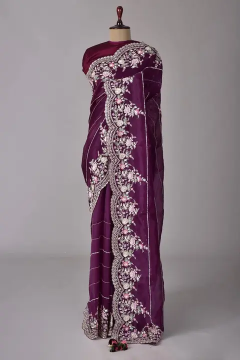 Aria Presents New Designer Embroidery Saree  uploaded by Aria.com on 9/10/2023