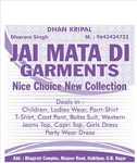 Business logo of Jai Mata Di Garments & Collection 