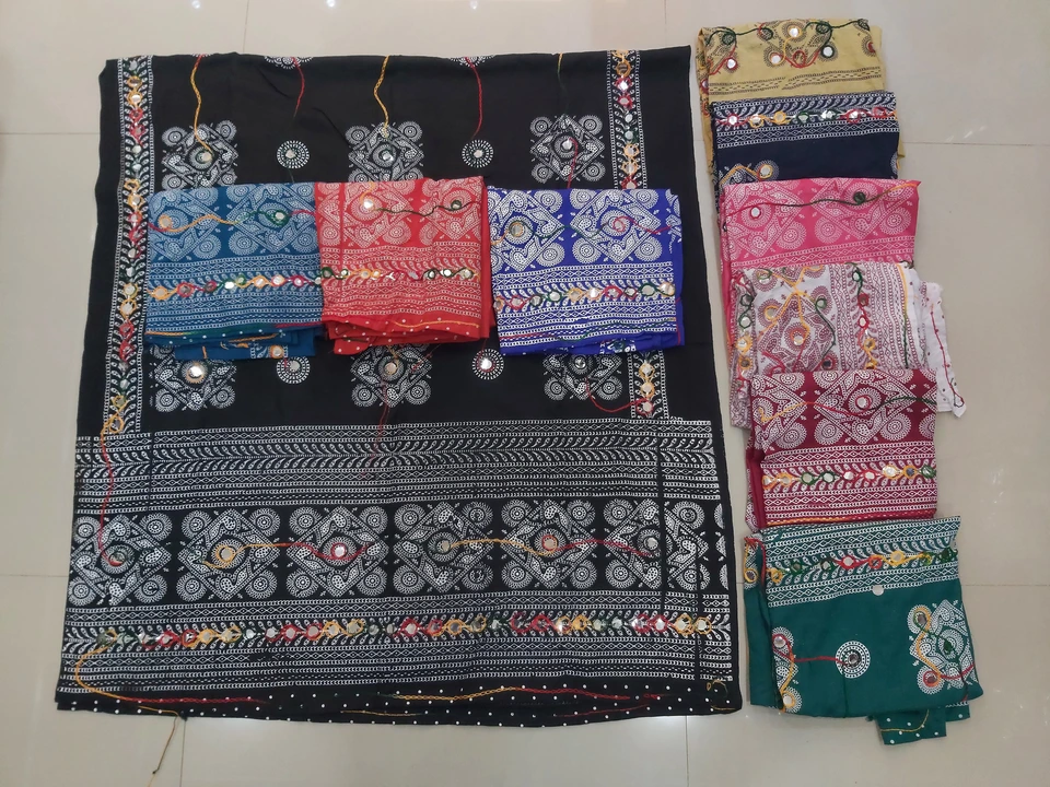 Cotton Embroidery + Sequence Work Dupatta  uploaded by business on 9/11/2023