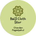 Business logo of Balji cloth stor