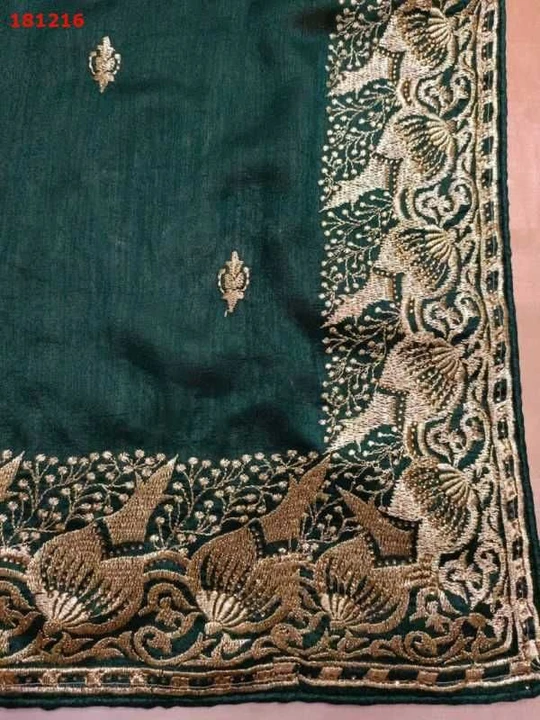 Embroidery saree uploaded by business on 9/11/2023