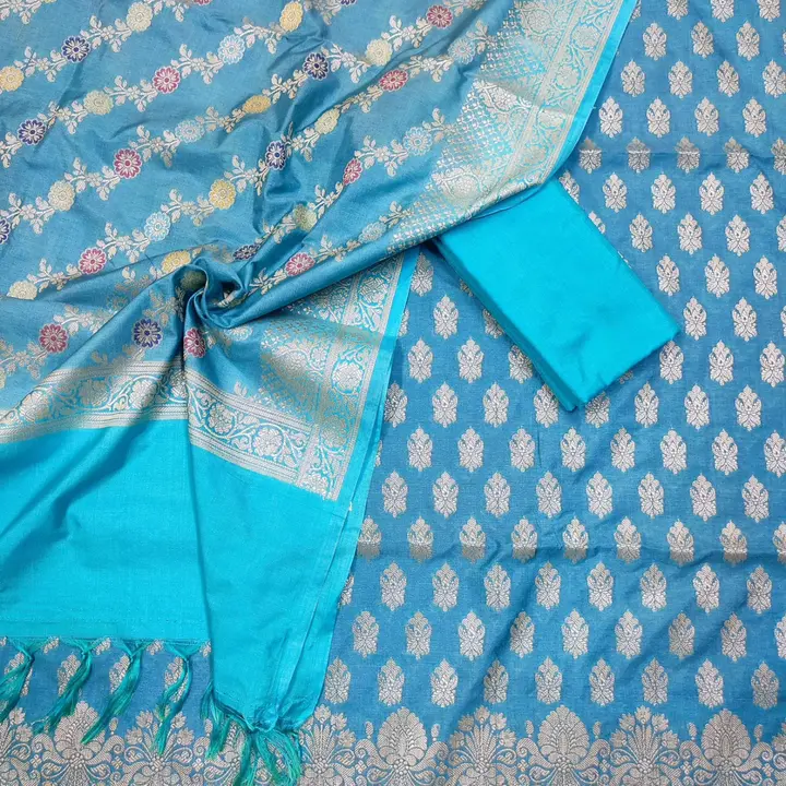 Banarasi Katan Silk Suits uploaded by REGALIA WEAVERS ENTERPRISES on 9/11/2023