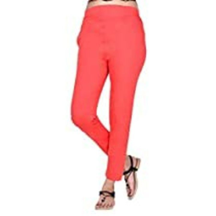 Women Pants Cotton Lycra Stretchable Peach Gajri uploaded by business on 3/20/2021