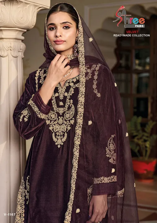 today 
shree fabs launch Readymade velvet collection 

*SV-1167 READYMADE ℂ𝕆𝕃𝕃E𝕋𝕀𝕆ℕ*

 uploaded by business on 9/11/2023