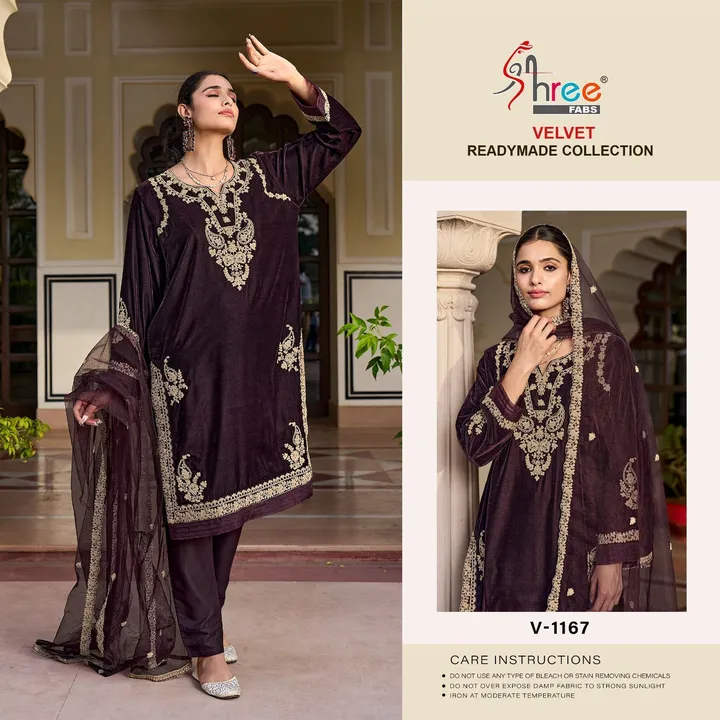 today 
shree fabs launch Readymade velvet collection 

*SV-1167 READYMADE ℂ𝕆𝕃𝕃E𝕋𝕀𝕆ℕ*

 uploaded by Ayush fashion on 9/11/2023