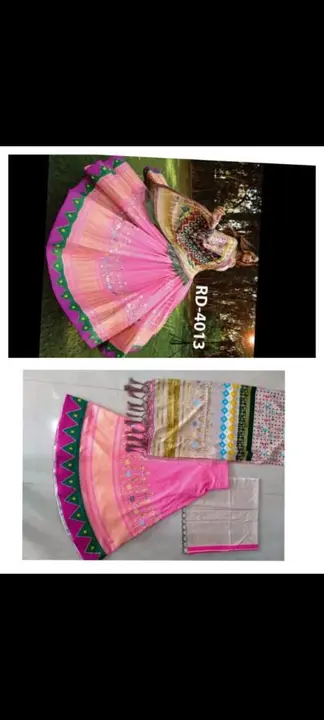 Synthetic choli uploaded by The sisters fashion hub on 9/11/2023