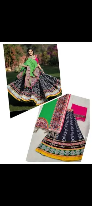 Synthetic choli uploaded by The sisters fashion hub on 9/11/2023