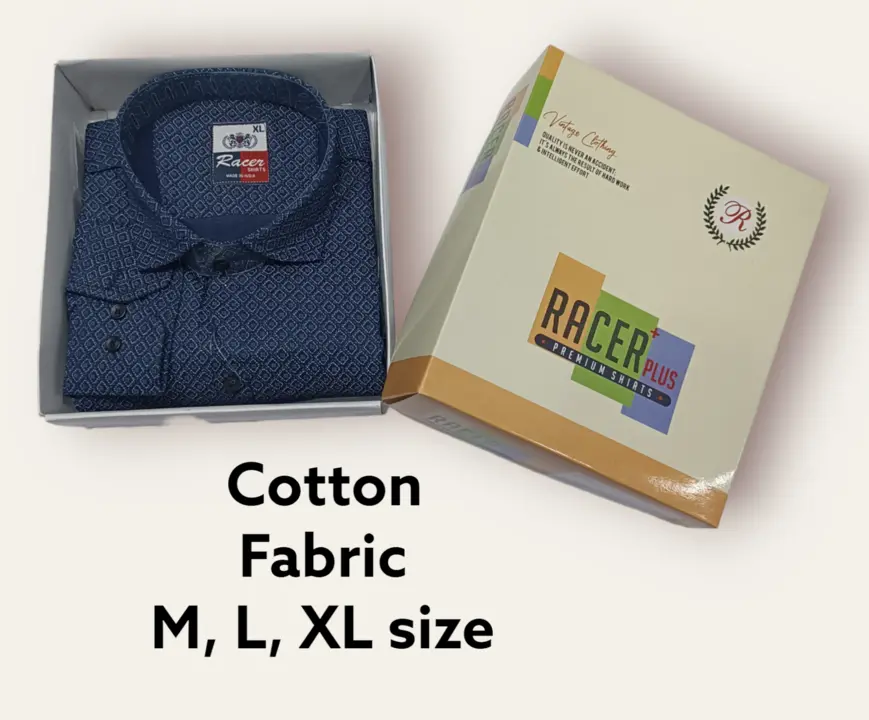 🏁🏁RACER PLUS🏁🏁(SUB BRAND OF 1KKA) EXCLUSIVE COTTON MIX PRINTED BOX PACK SHIRTS FOR MEN uploaded by Kushal Jeans, Indore on 9/11/2023
