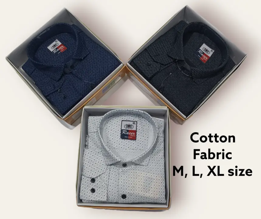 🏁🏁RACER PLUS🏁🏁(SUB BRAND OF 1KKA) EXCLUSIVE COTTON MIX PRINTED BOX PACK SHIRTS FOR MEN uploaded by business on 9/11/2023