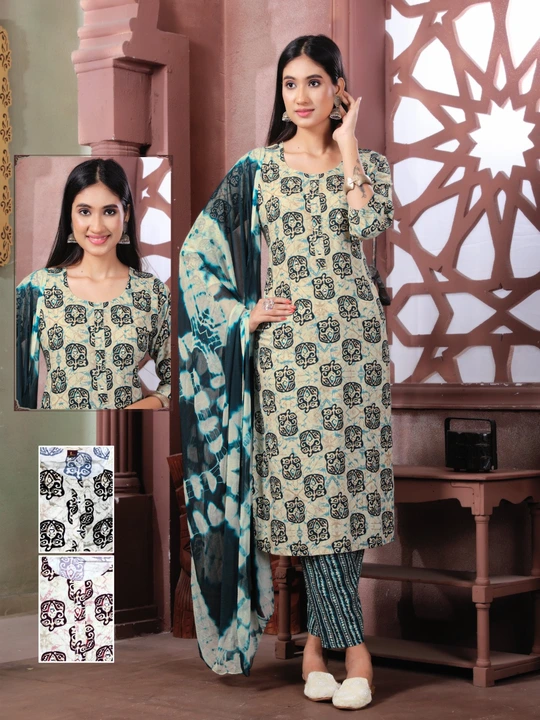 Fancy kurti pent with dupatta  uploaded by business on 9/11/2023