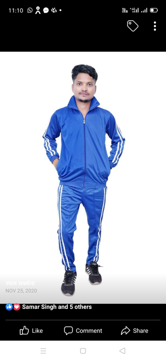 Track suit uploaded by UJJWALA Hosiery Private Limited Lucknow Uttar Prad on 9/11/2023