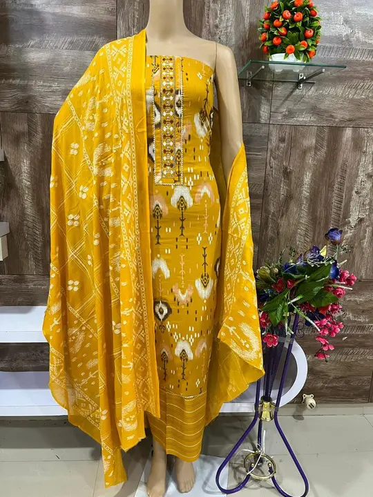 Cotton dupatta  uploaded by business on 9/11/2023