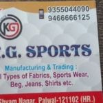 Business logo of K g sports
