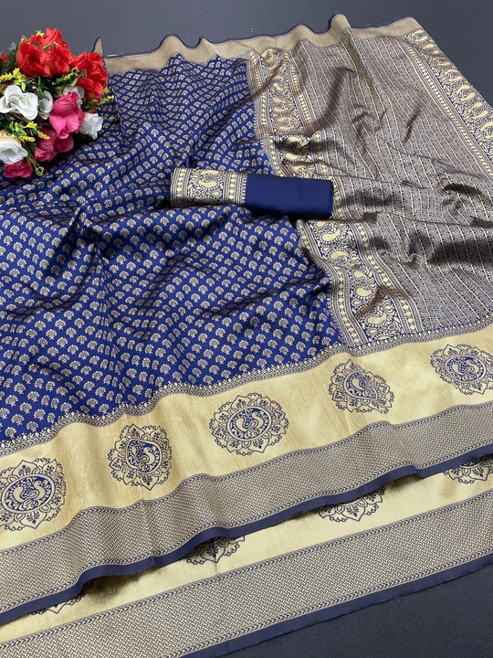 Banarasi silk saree  uploaded by Manam synthetic  on 9/11/2023