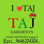 Business logo of Taj Garments jaito. Punjab