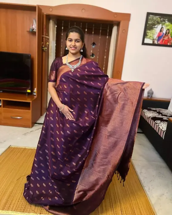 Rich pallu With Allover Butti Design saree  uploaded by DHANANJAY CREATION  on 9/11/2023