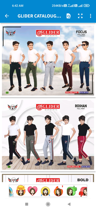 Boys track pants uploaded by Cloth Bazar on 9/11/2023