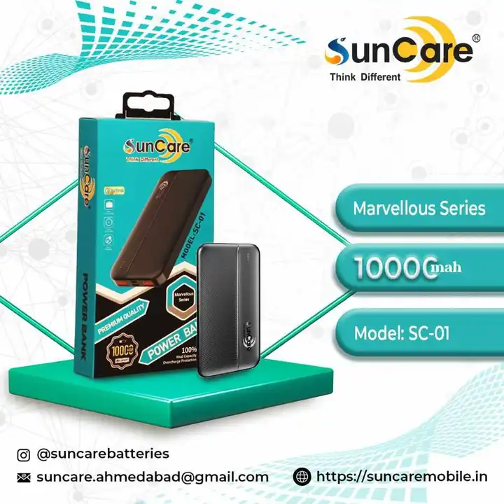 Suncare 10000mAh Power Bank Genuine Quality  uploaded by business on 9/11/2023