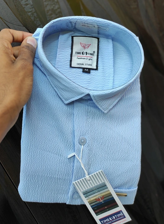 Popcorn plain shirts for men  uploaded by Navkar Selections on 9/12/2023