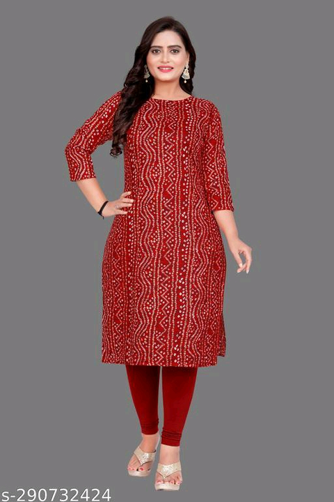 Bandhani Heavy cotton best foil print kurti  uploaded by business on 9/12/2023