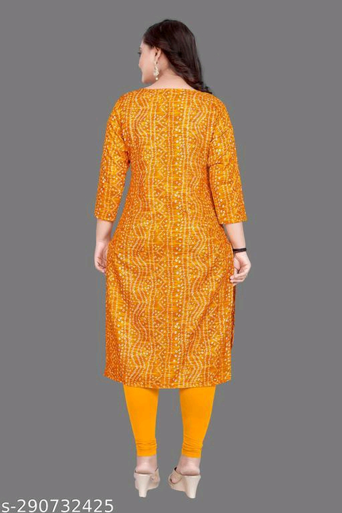 Bandhani Heavy cotton best foil print kurti  uploaded by G V CREATION on 9/12/2023