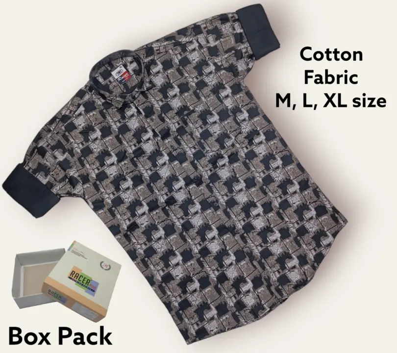 🏁🏁RACER PLUS🏁🏁(SUB BRAND OF 1KKA) EXCLUSIVE COTTON MIX PRINTED BOX PACK SHIRTS FOR MEN uploaded by business on 9/12/2023